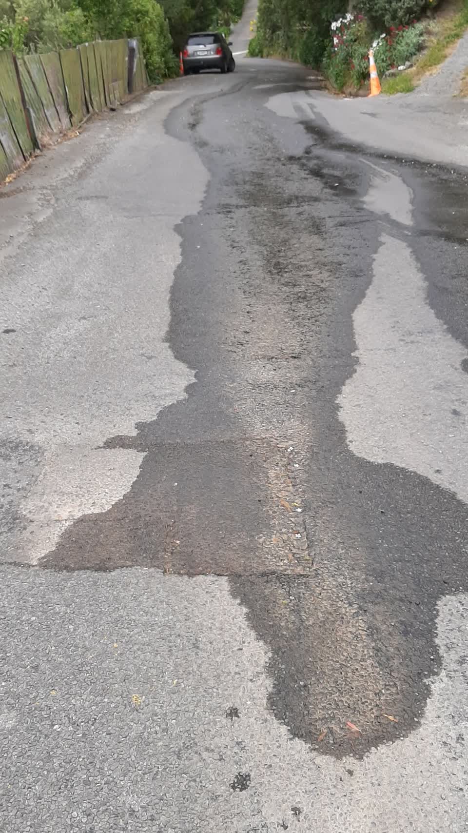 The photograph attached to this water leak report
