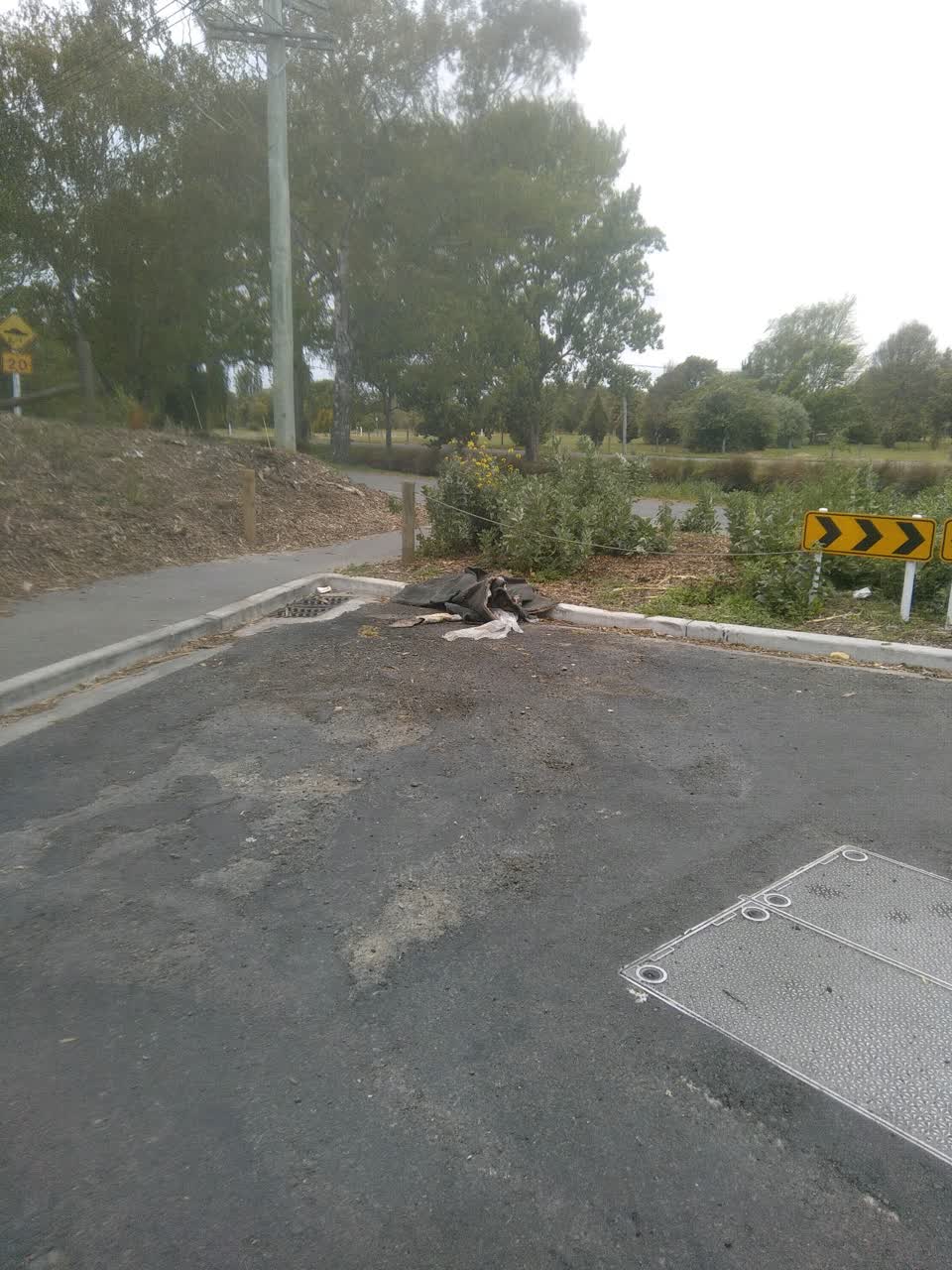 The photograph attached to this dumped rubbish report