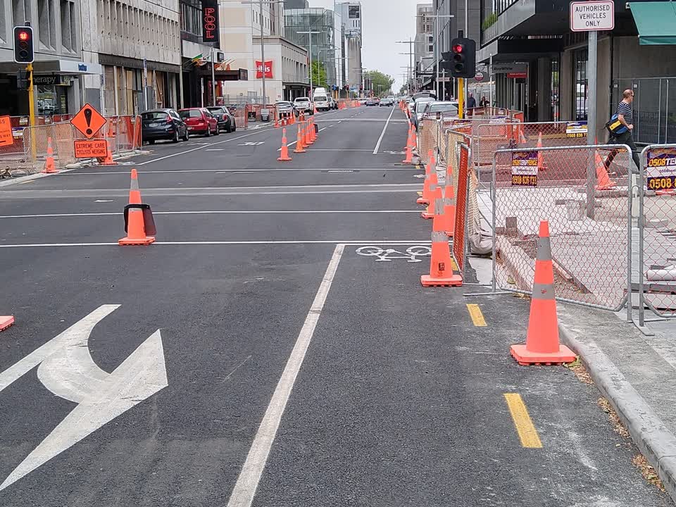 The photograph attached to this road signage report