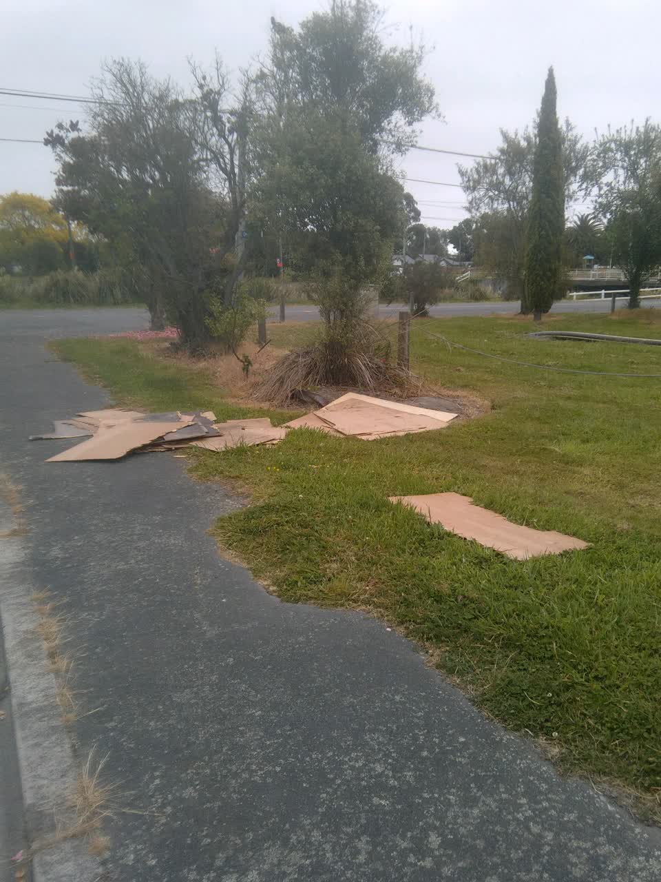 The photograph attached to this dumped rubbish report