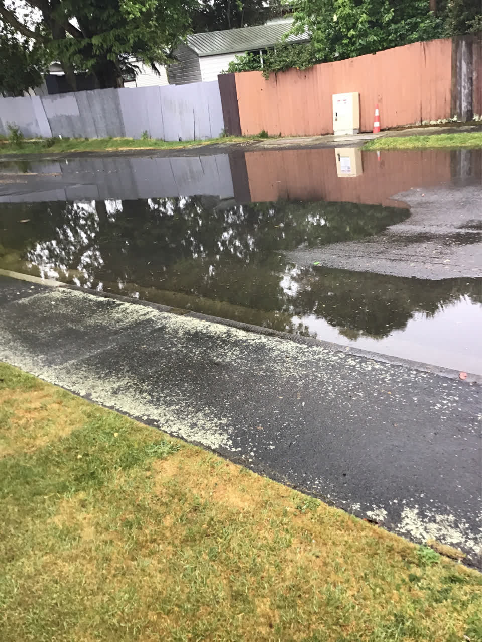 The photograph attached to this wastewater/stormwater report