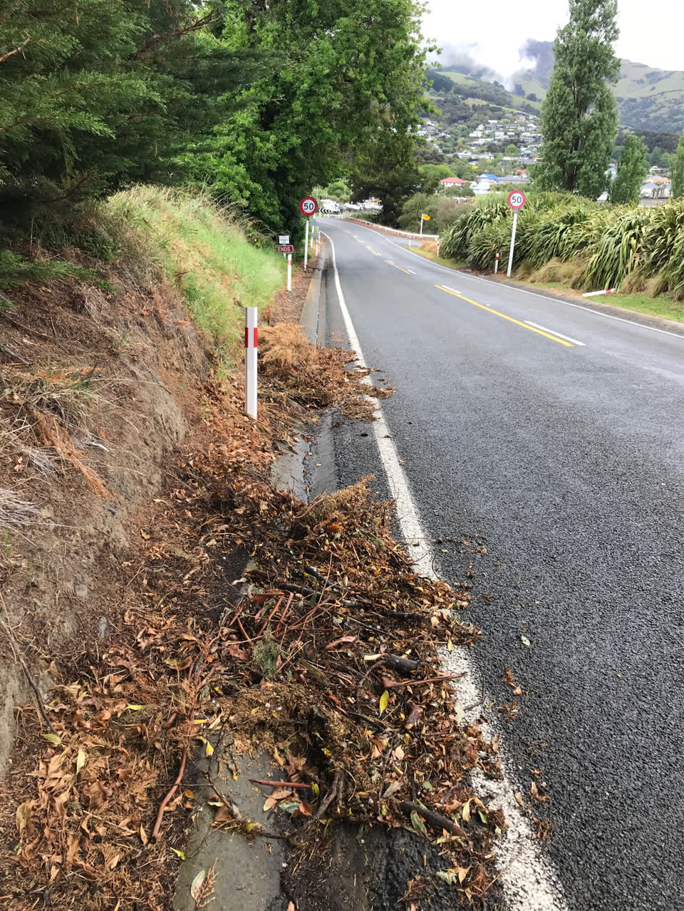 The photograph attached to this flooding report