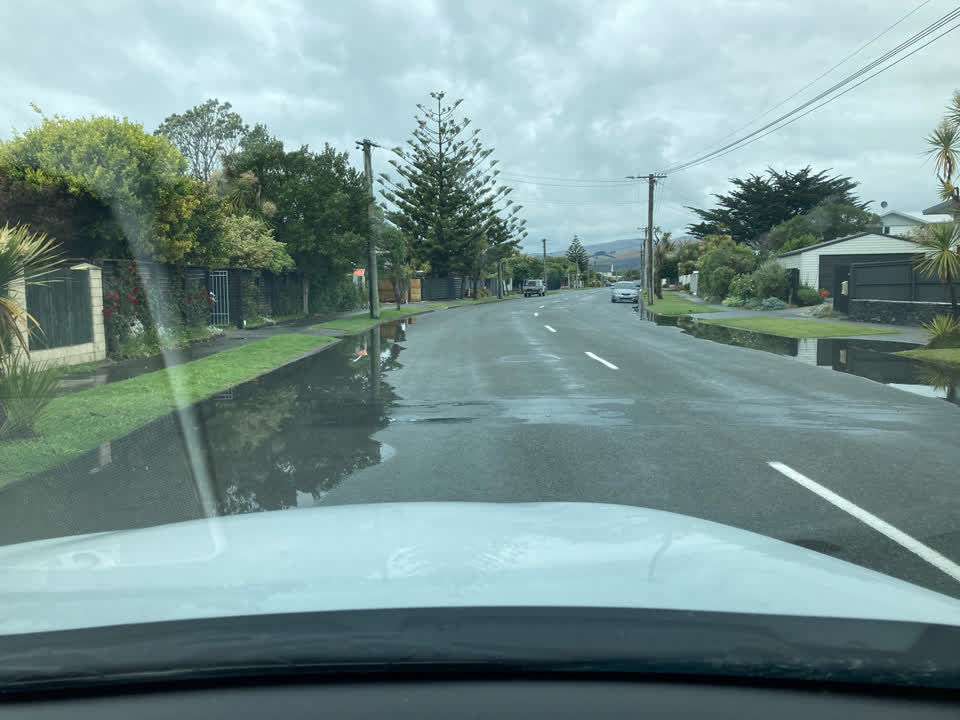 The photograph attached to this flooding report