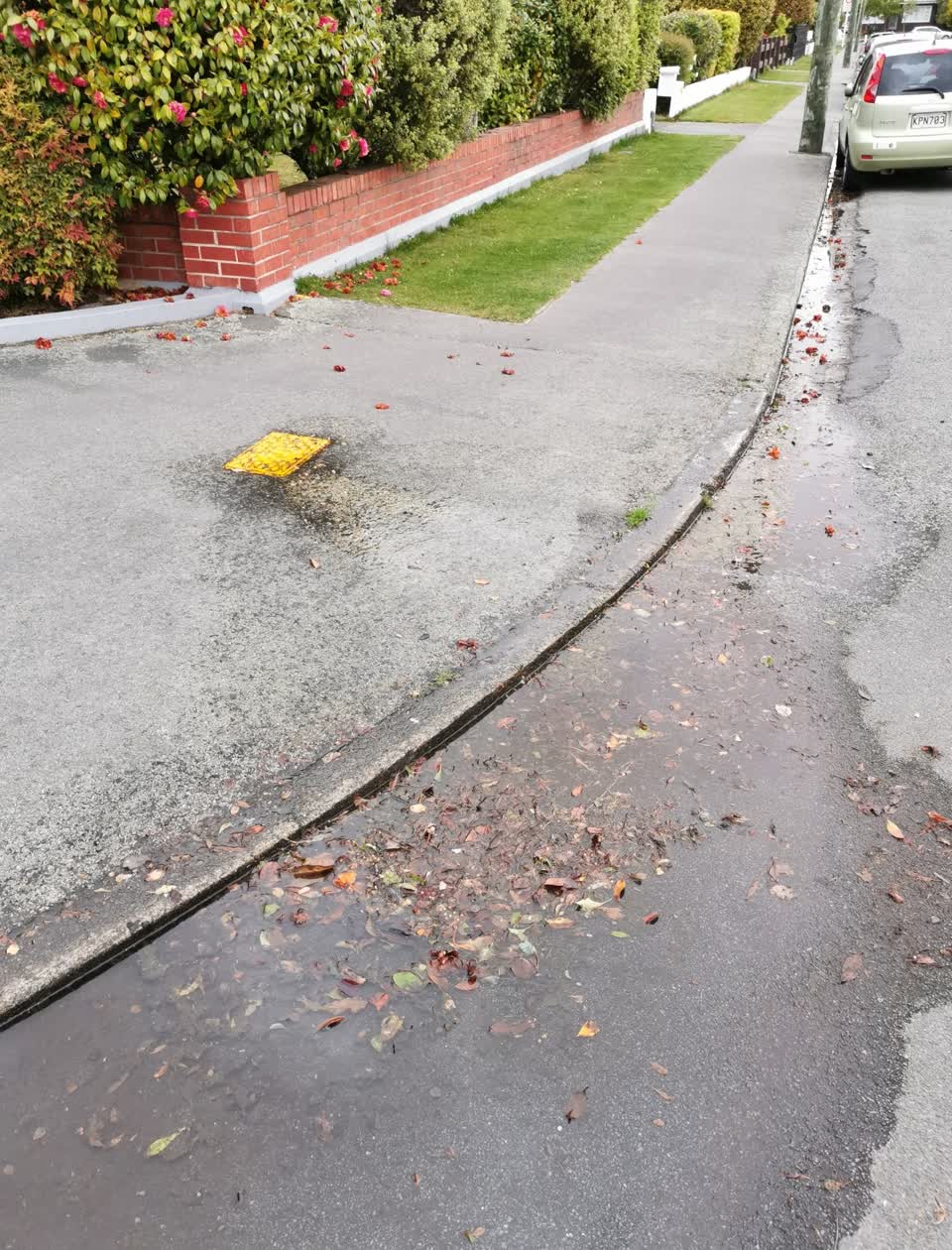 The photograph attached to this water leak report