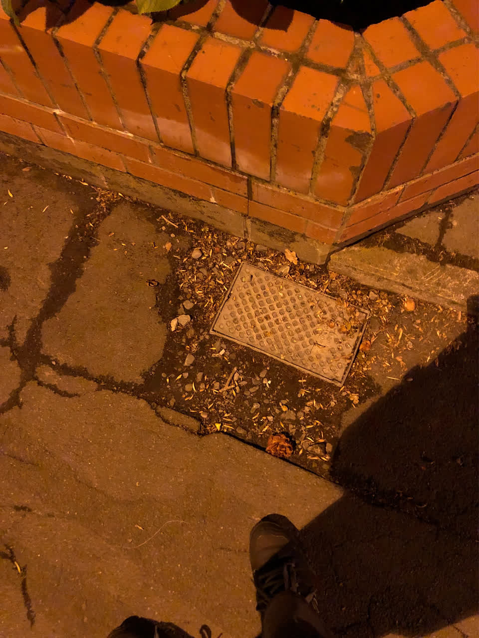 The photograph attached to this water leak report