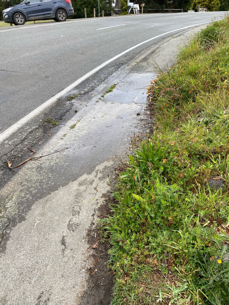 The photograph attached to this water leak report