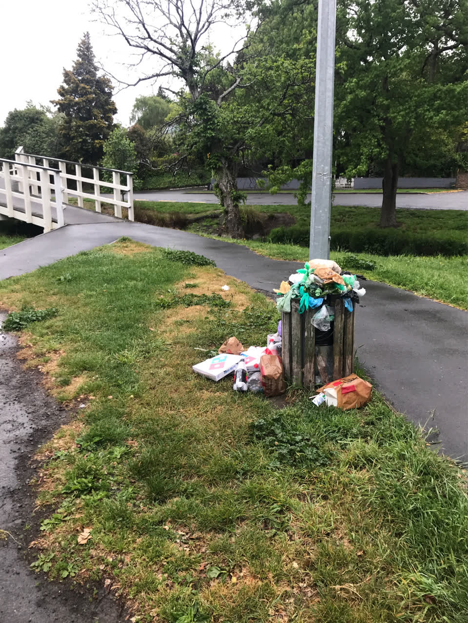 The photograph attached to this rubbish/recycling report