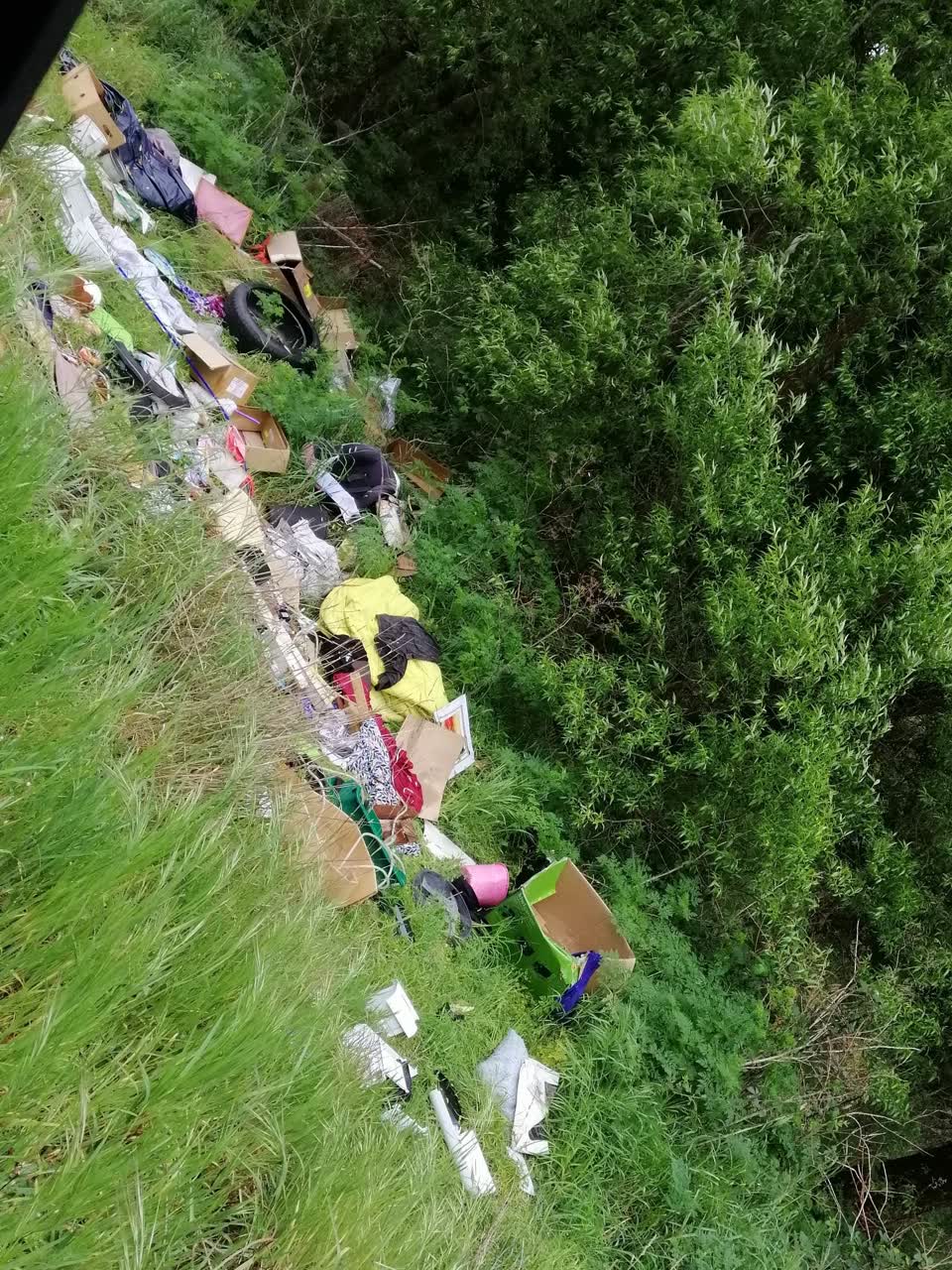 The photograph attached to this rubbish/recycling report