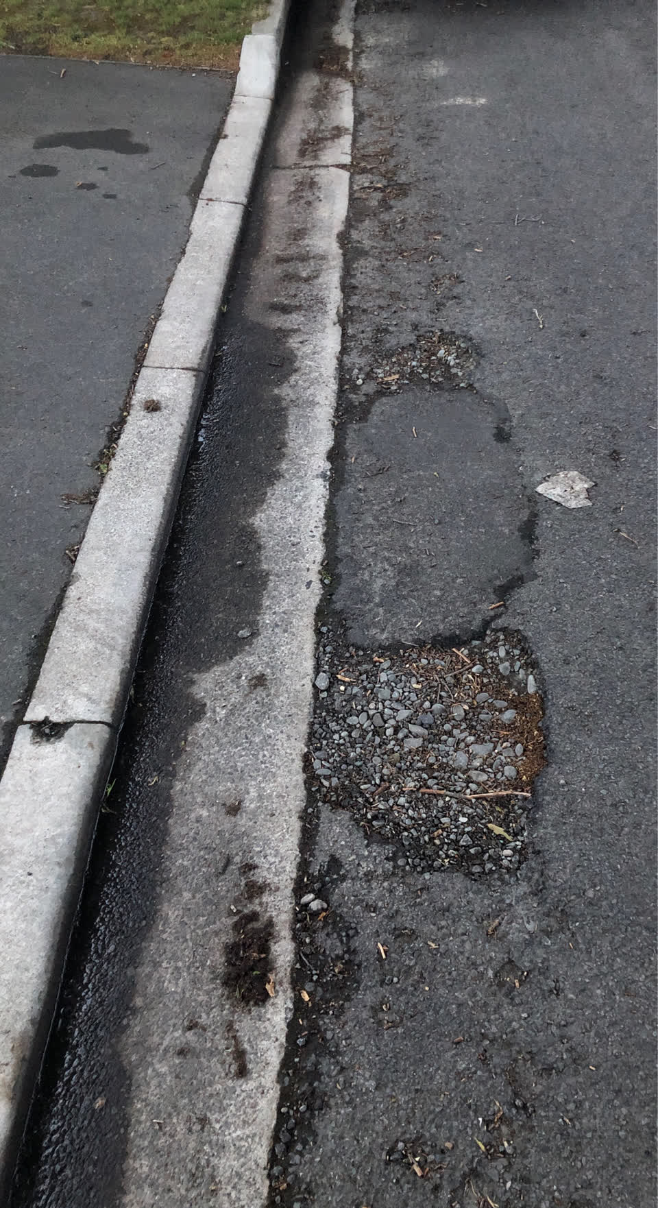 The photograph attached to this roading/streets report