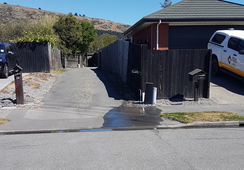 The photograph attached to this water leak report
