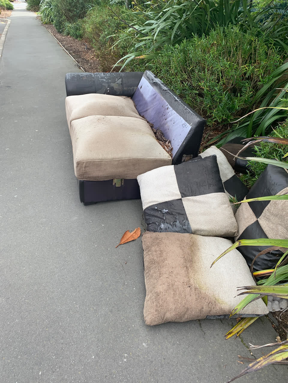 The photograph attached to this rubbish/recycling report