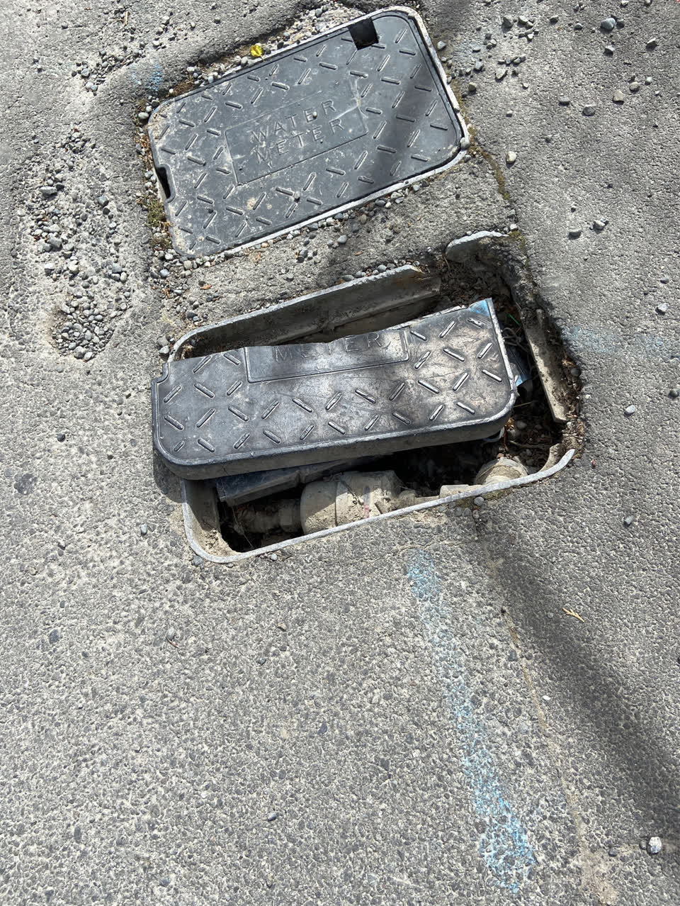 The photograph attached to this roading/streets report
