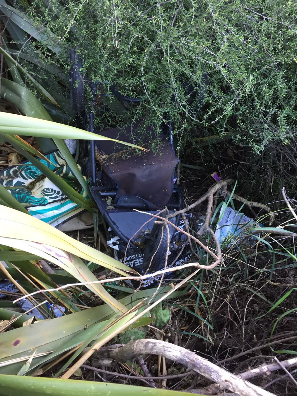 The photograph attached to this rubbish/recycling report