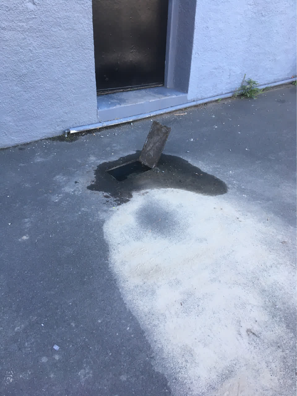 The photograph attached to this water leak report