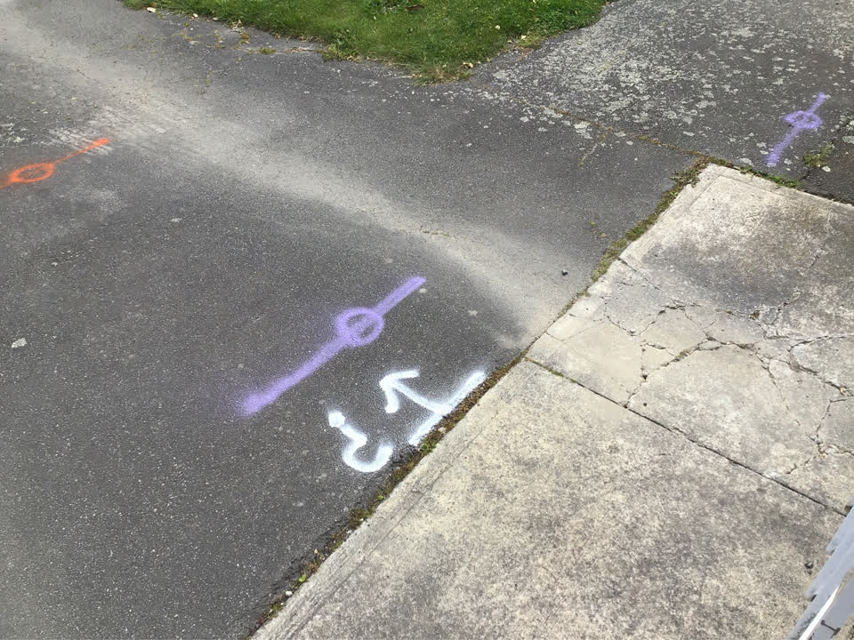 The photograph attached to this roading/streets report