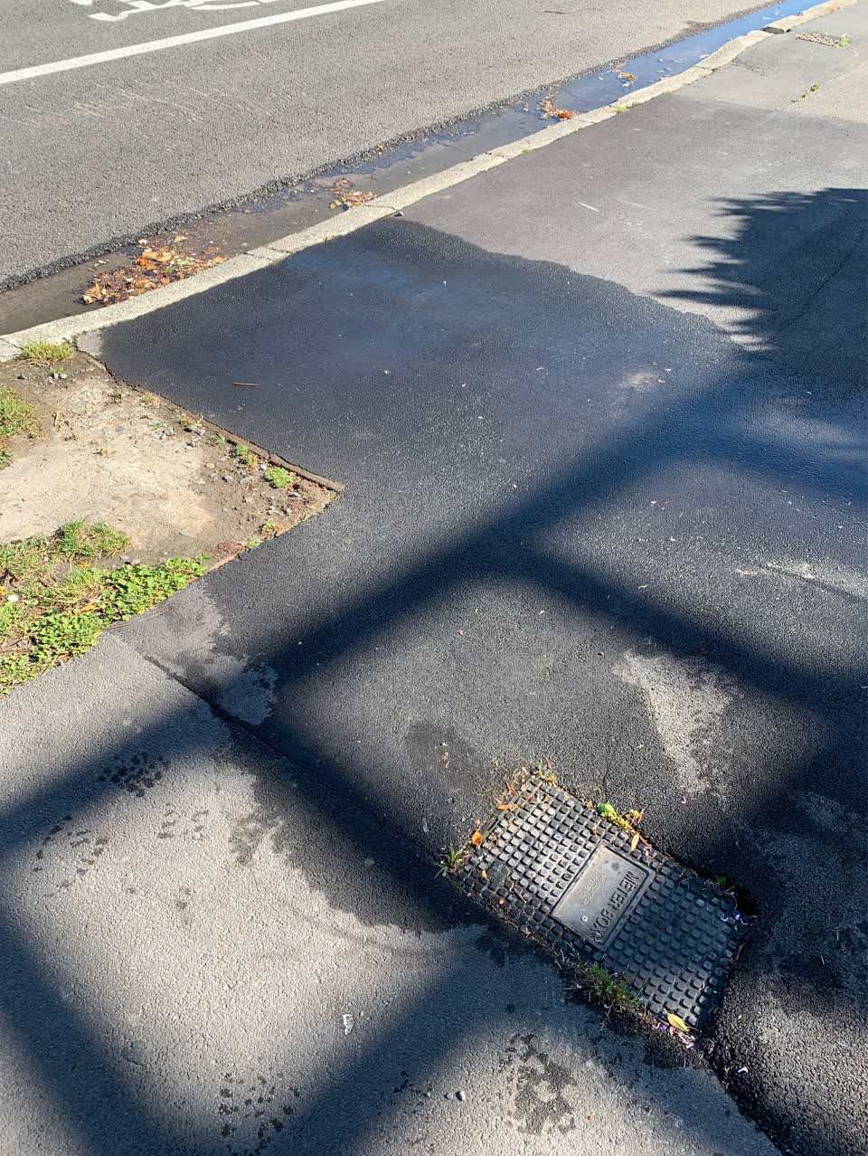 The photograph attached to this water leak report
