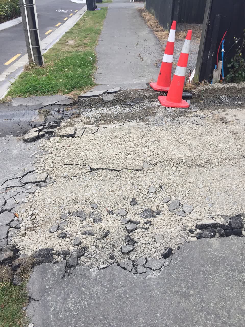 The photograph attached to this water leak report