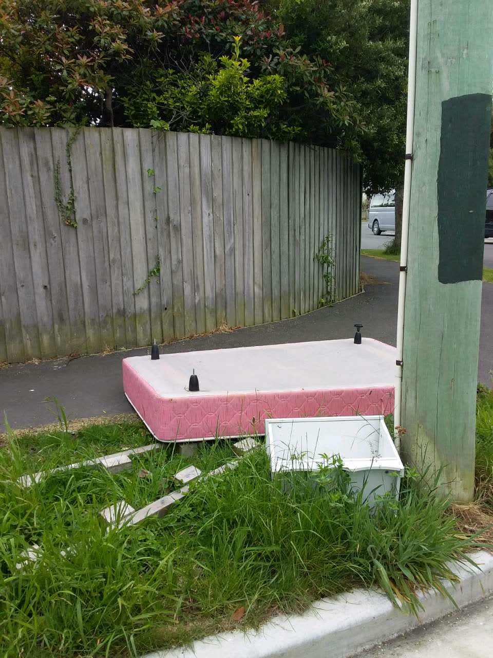 The photograph attached to this rubbish/recycling report