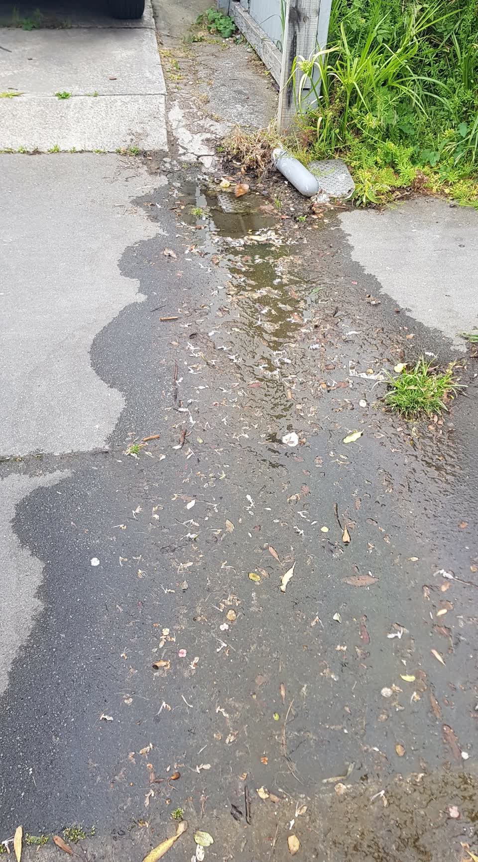 The photograph attached to this flooding report