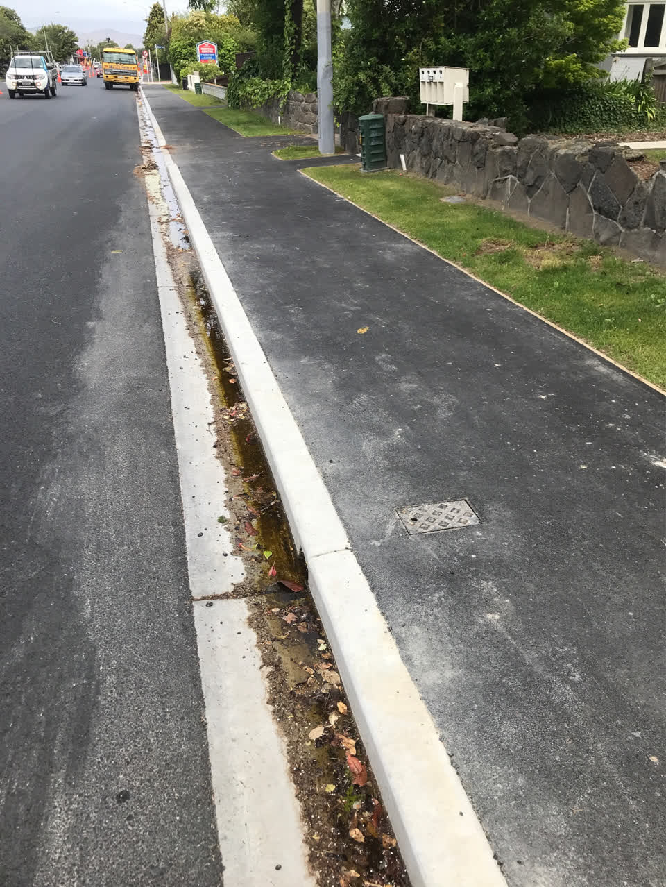 The photograph attached to this water leak report