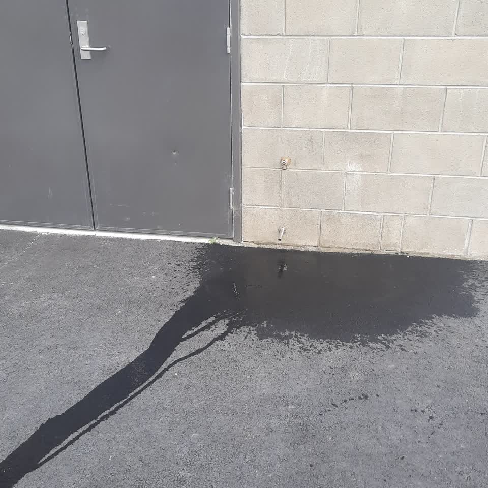 The photograph attached to this water leak report