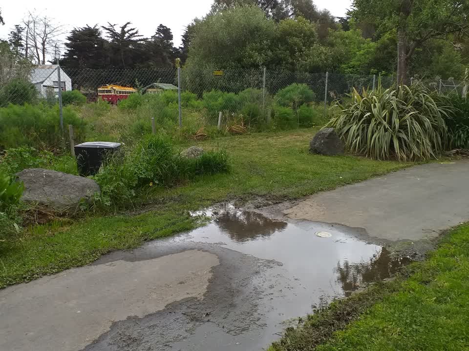 The photograph attached to this water leak report
