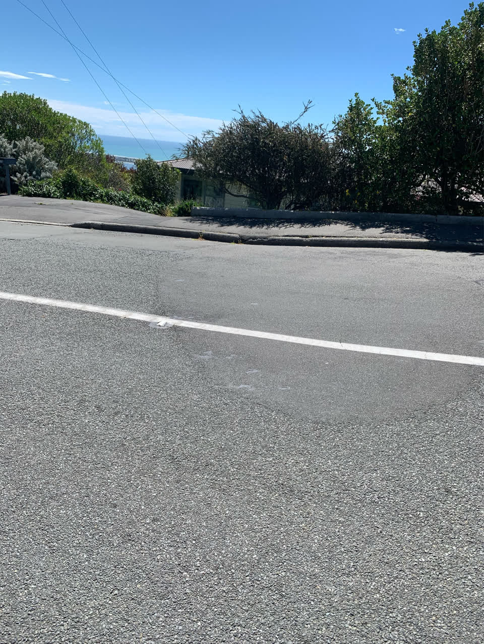 The photograph attached to this roading/streets report