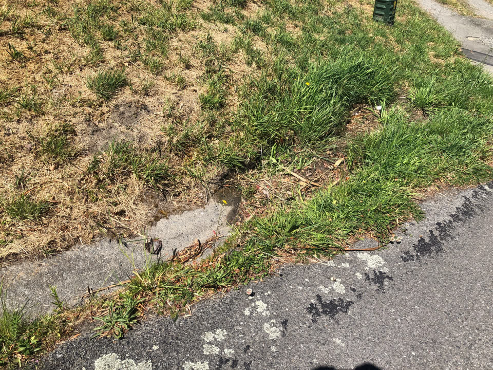 The photograph attached to this wastewater/stormwater report