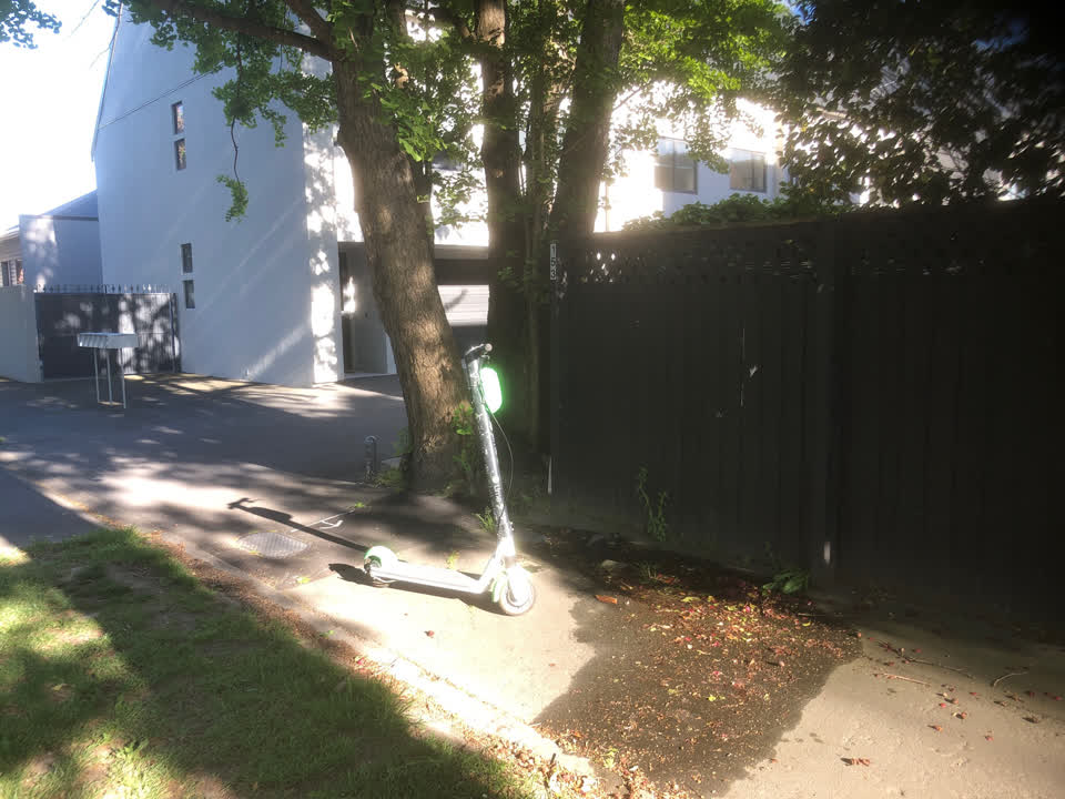 The photograph attached to this water leak report
