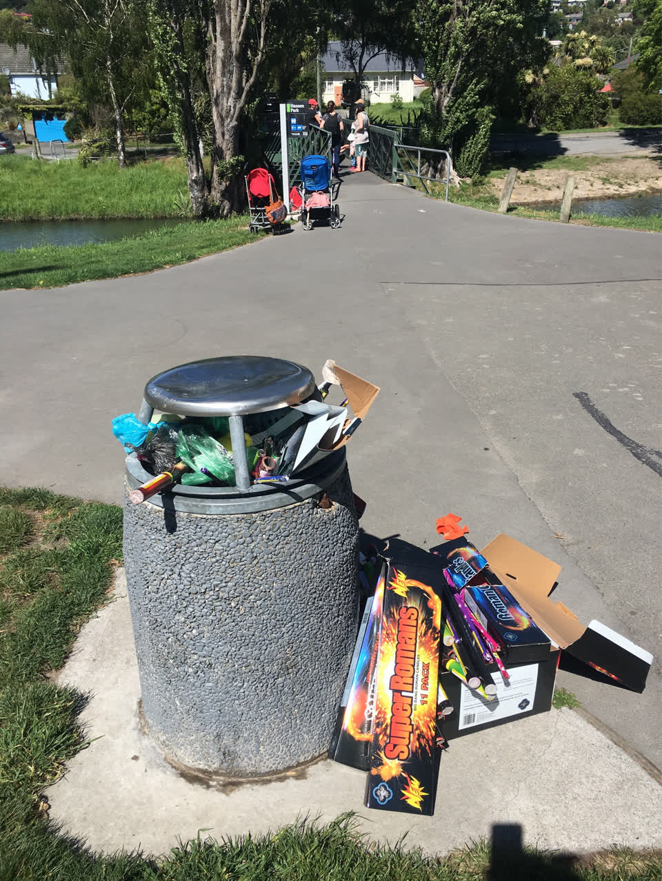The photograph attached to this rubbish/recycling report
