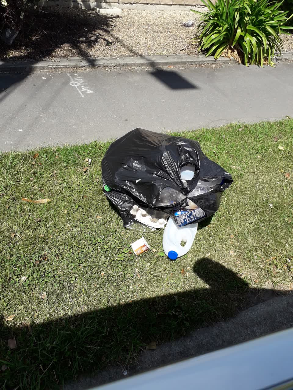 The photograph attached to this rubbish/recycling report