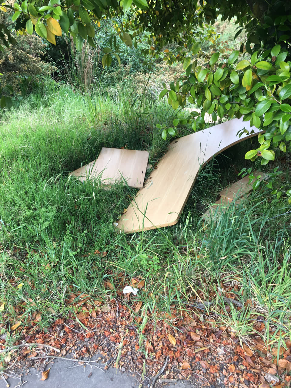 The photograph attached to this rubbish/recycling report