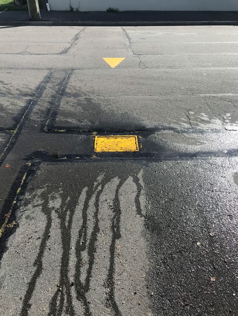The photograph attached to this water leak report