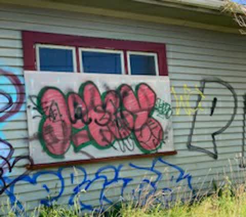 Graffiti, a report photo