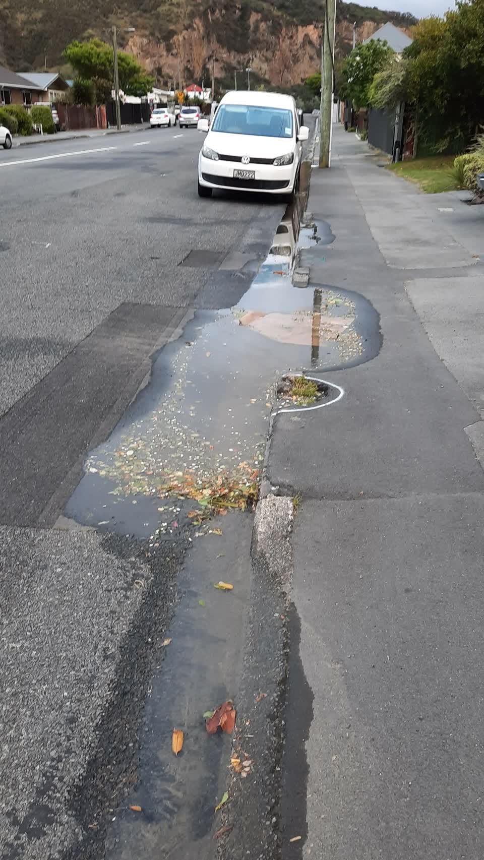 The photograph attached to this water leak report