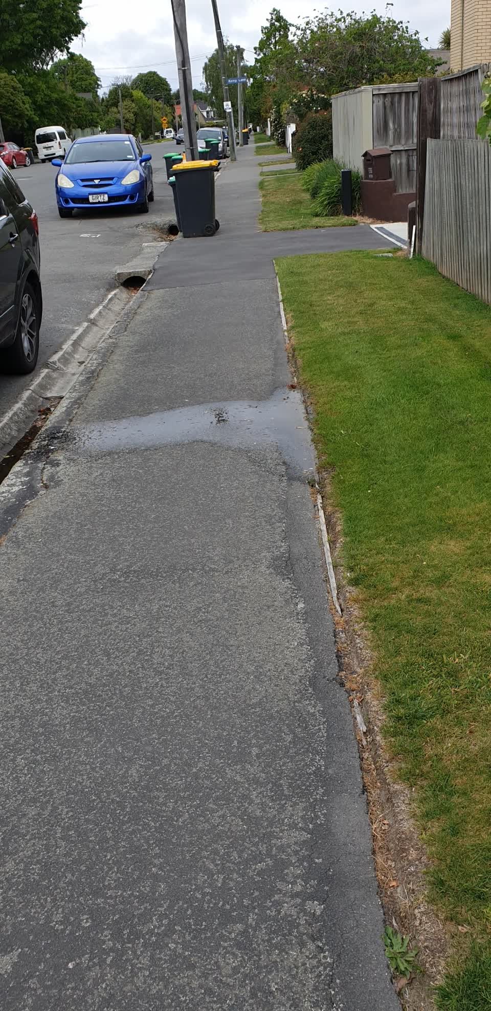The photograph attached to this water leak report