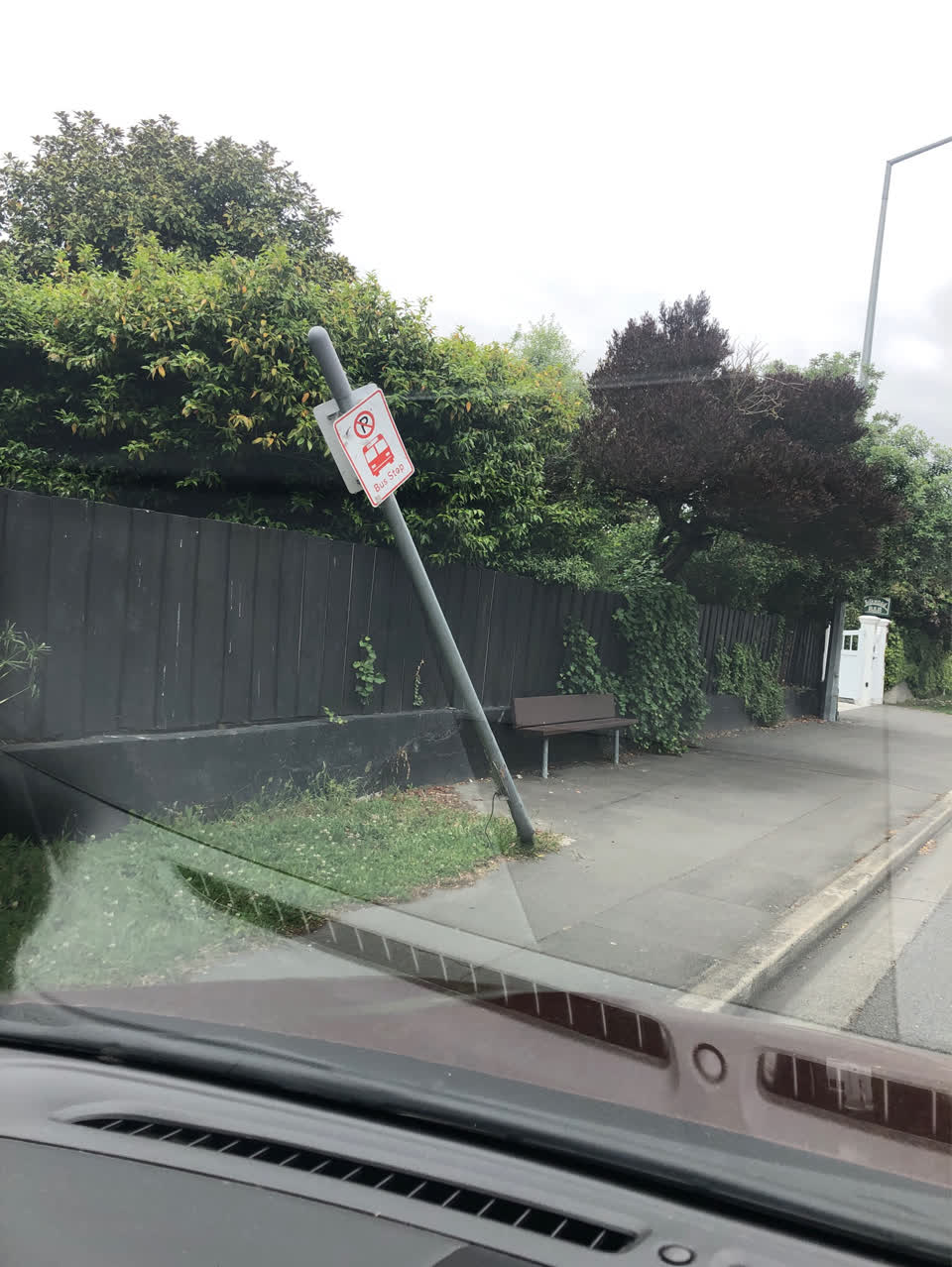 The photograph attached to this roading/streets report