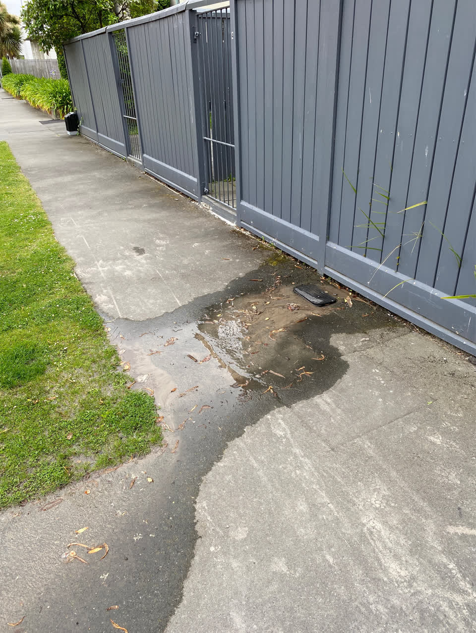 The photograph attached to this water leak report