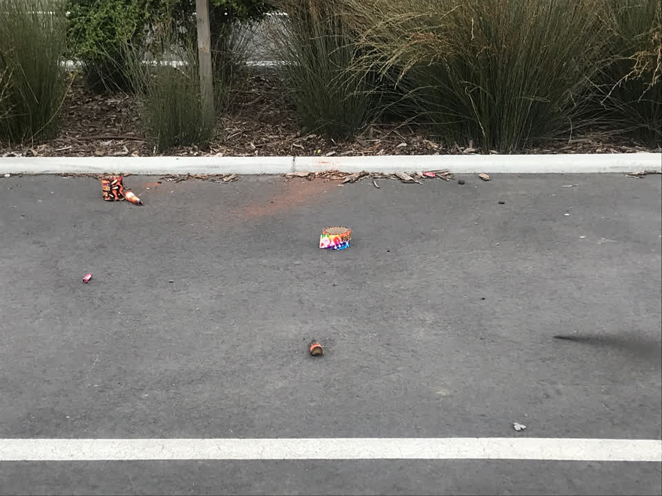The photograph attached to this rubbish/recycling report