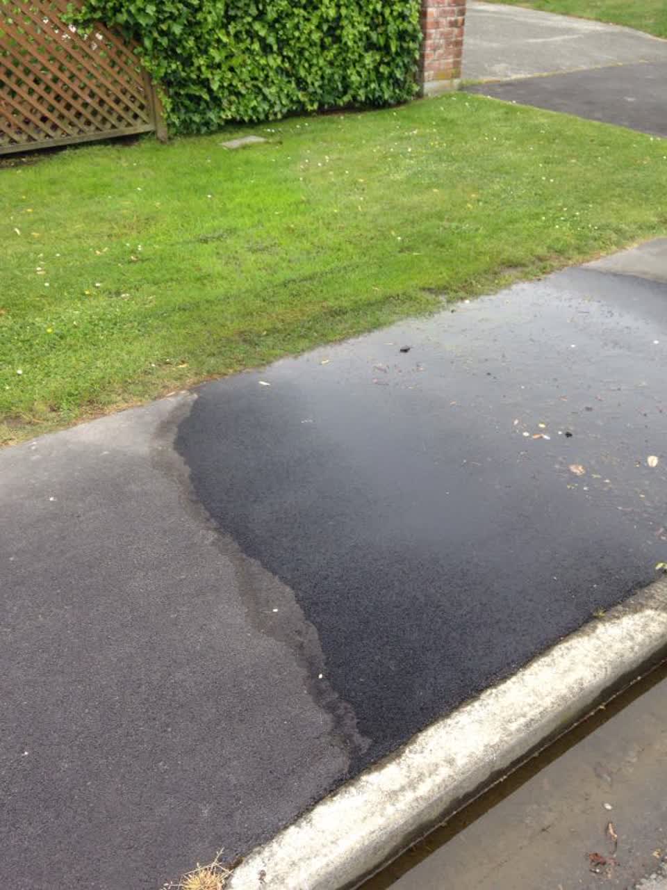 The photograph attached to this water leak report