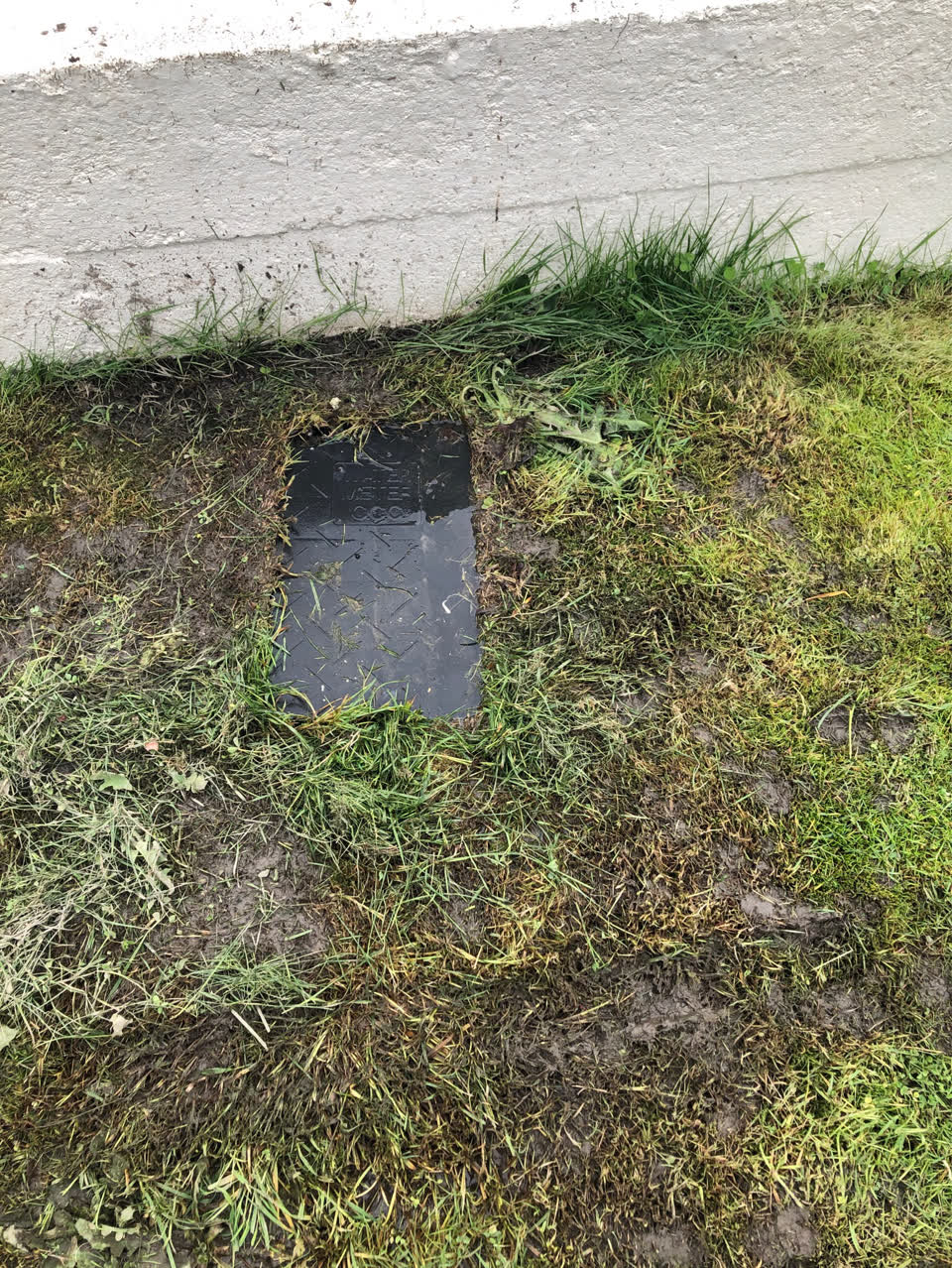 The photograph attached to this water leak report