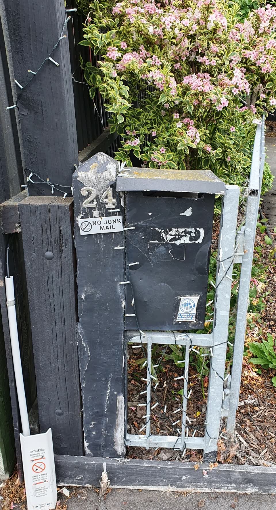 The photograph attached to this water leak report