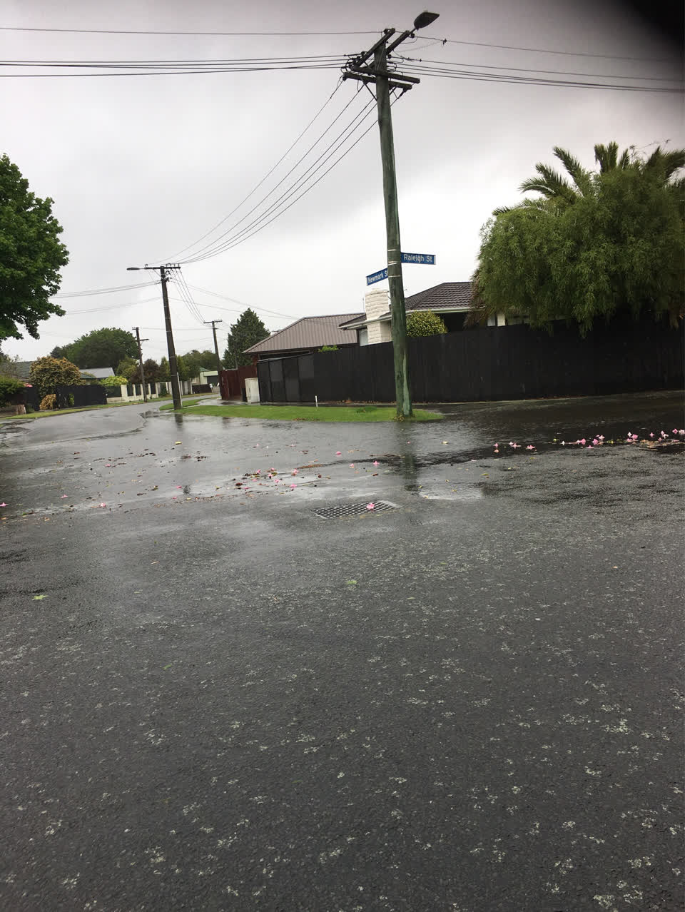 The photograph attached to this roading/streets report