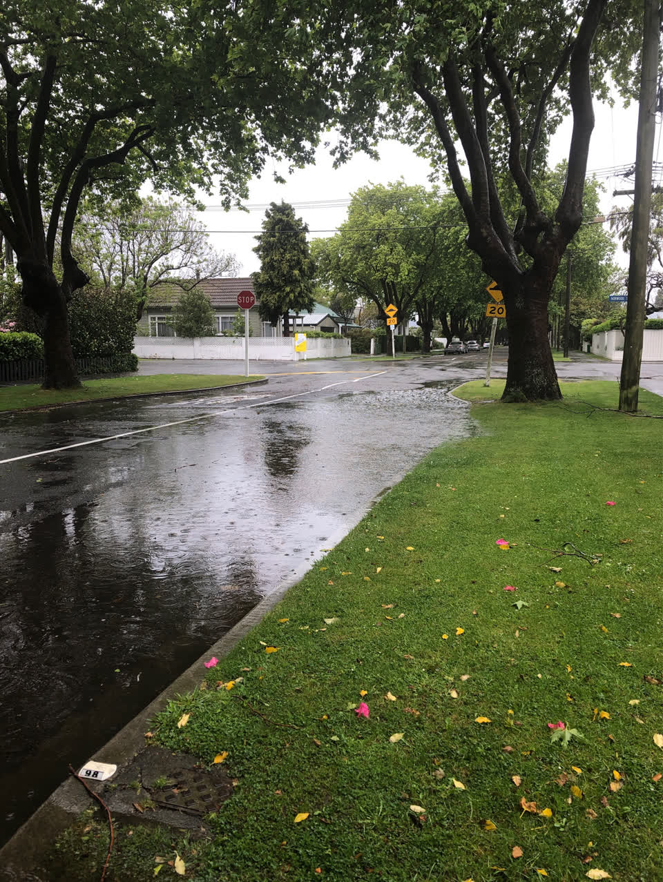 The photograph attached to this flooding report