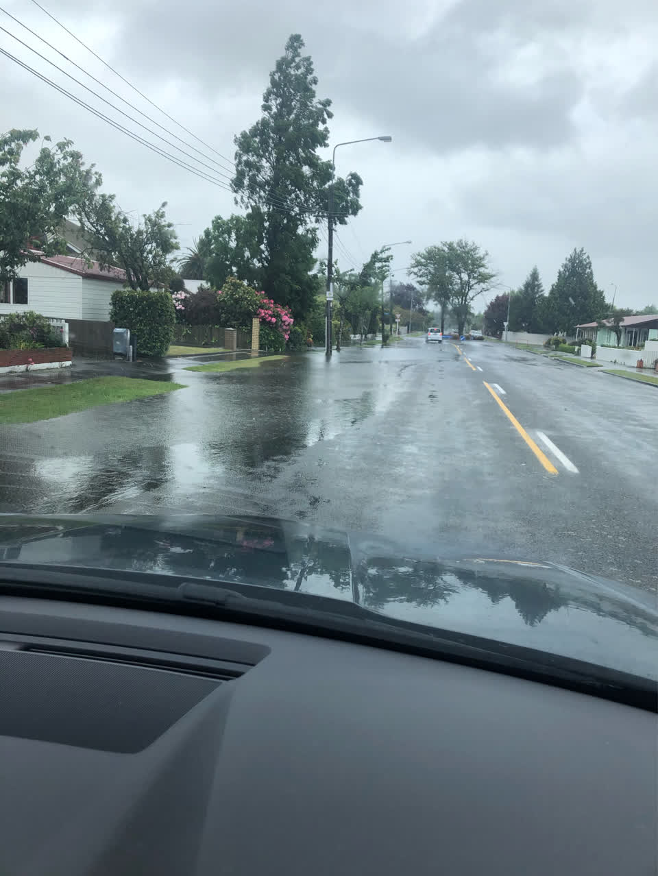 The photograph attached to this flooding report