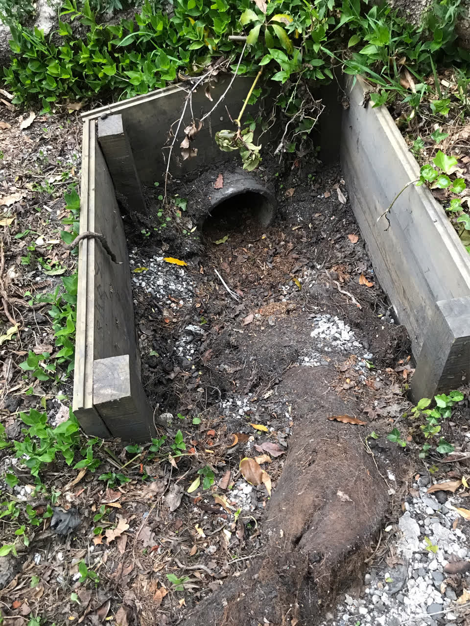 The photograph attached to this wastewater/stormwater report