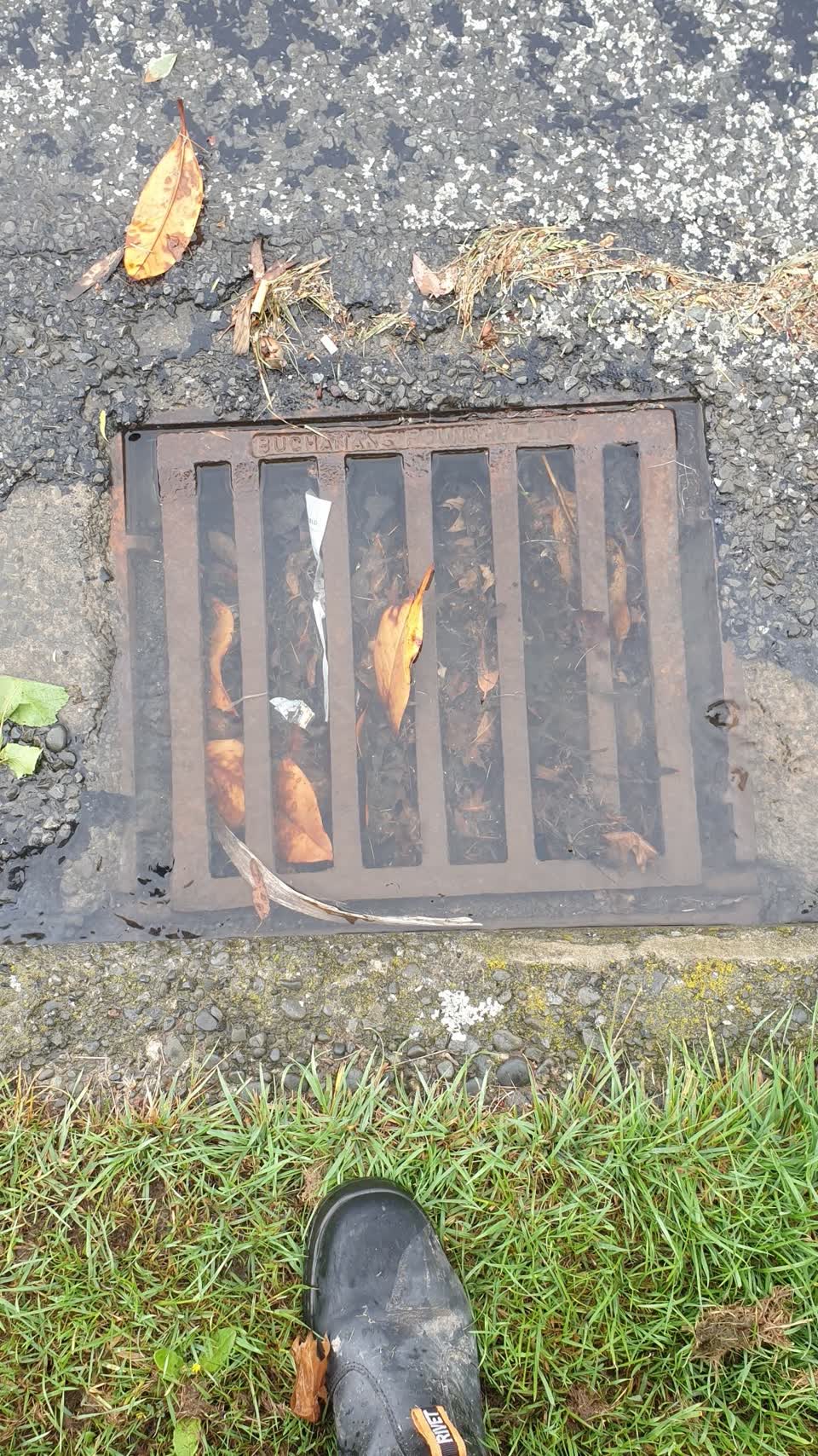 The photograph attached to this flooding report