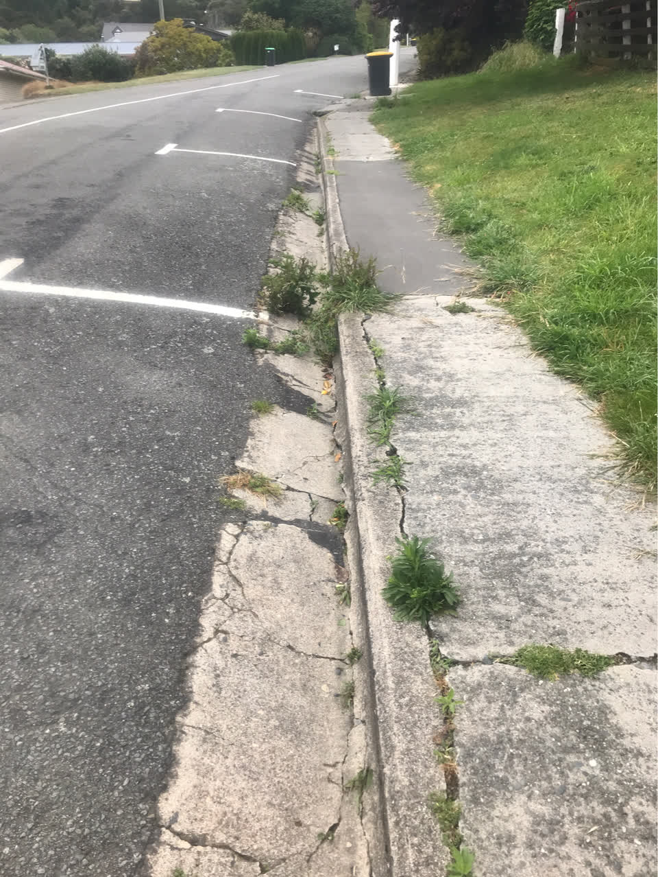 The photograph attached to this roading/streets report
