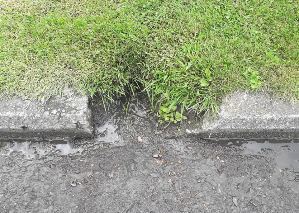 The photograph attached to this wastewater/stormwater report