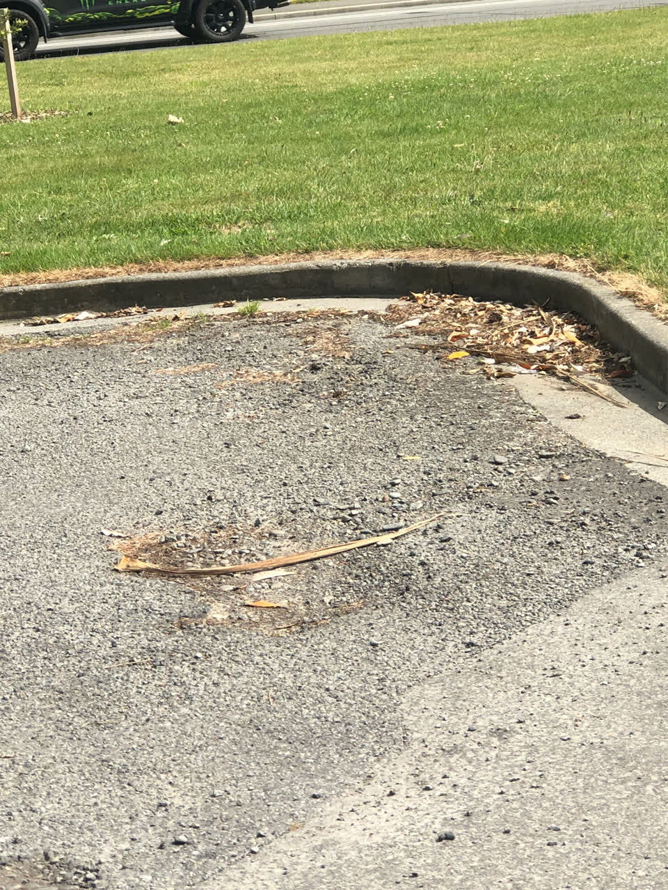 The photograph attached to this roading/streets report